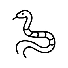 Fototapeta premium black and white snake