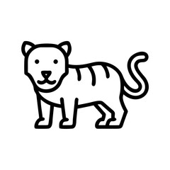 Fototapeta premium vector illustration of cartoon tiger