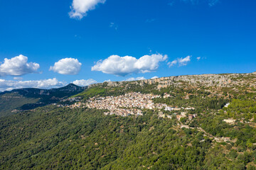 Obraz premium Baunei in Europe, Italy, Sardinia, Baunei, in summer, on a sunny day.