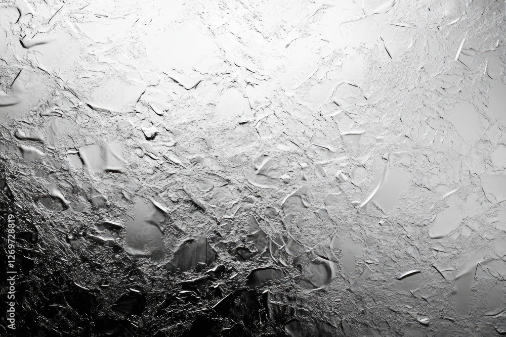 Poster gray foil glass texture background. abstract gradient bright light reflection and shiny rough textur