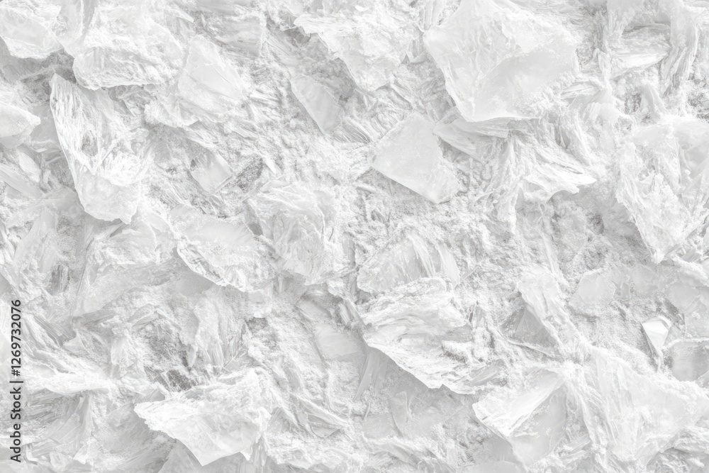 Poster ice texture background. the textured rough crushed cold frosty surface of the ice block background.