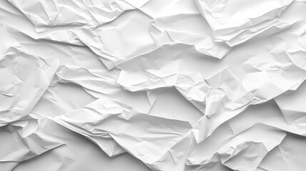 Obraz premium A white vintage paper with intricate textures, visible creases, and glued sections, providing a distressed aesthetic suitable for backgrounds, covers, and creative projects