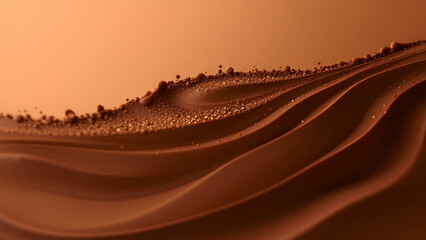 Fototapeta premium Chocolate Mousse: A smooth gradient from rich dark chocolate to a velvety milk chocolate.