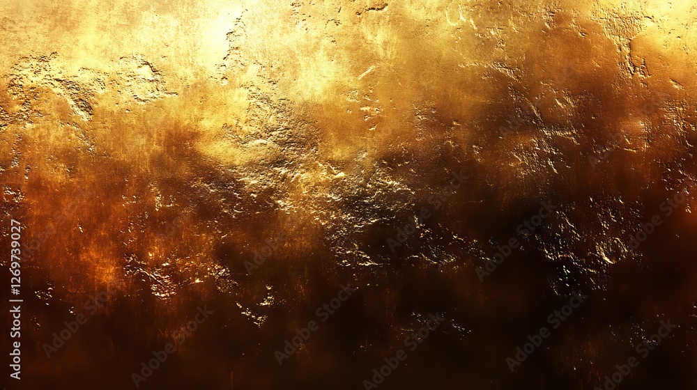 Poster an elegant and refined abstract background with a shiny finish, showcasing a luxurious brushed gold 