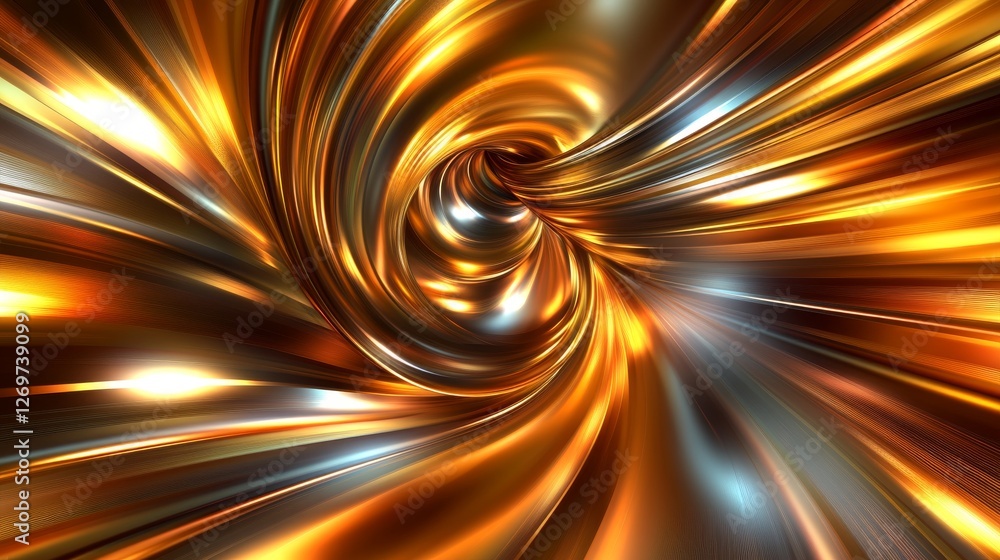 Poster an elegant and sophisticated background with a brushed gold texture, showcasing a radiant metallic s