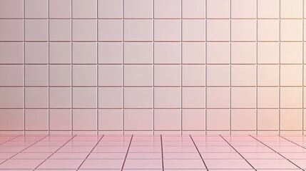 An elegant wall of white ceramic mosaic tiles with a gentle geometric pattern and a polished texture, creating a stylish ambiance suitable for kitchens, bathrooms, toilets, or living rooms