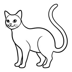 Obraz premium vector illustration of a cat