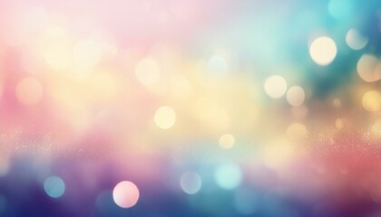 Fototapeta premium bright horizontal banner of pastel light bokeh effect abstract elegant background design