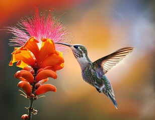 humming bird feeding on nectar flower and bird humming bird flower