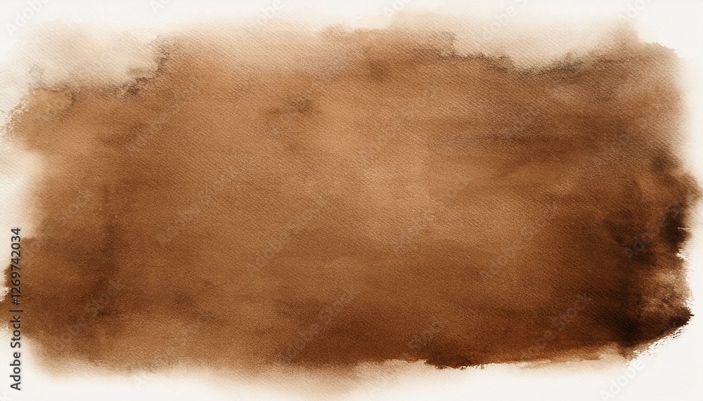 Poster brown watercolor background texture ideal for graphic design overlays with ample copy space image