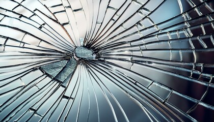 a broken mirror with a cracked surface