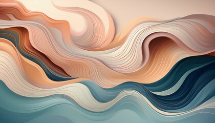 organic fluid design featuring soft curves in muted colors perfect for contemporary art backgrounds and aesthetic projects