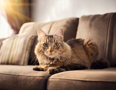 cat on the couch