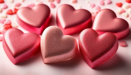 Fototapeta premium heart shaped candies