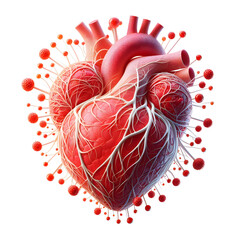 A Heart, Isolated on a white background