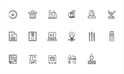 Business icon. Outline vector icon in linear style. Conceptual pictogram collection