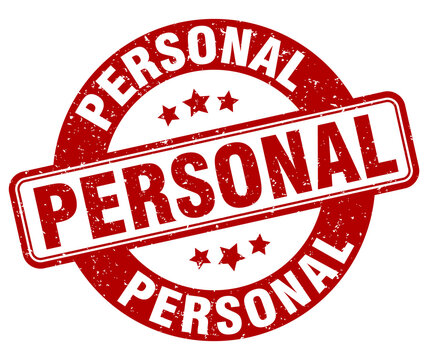 personal stamp. personal label. round grunge sign