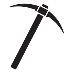 Detailed Pickaxe Illustration Vector Mining Equipment for Excavation Work