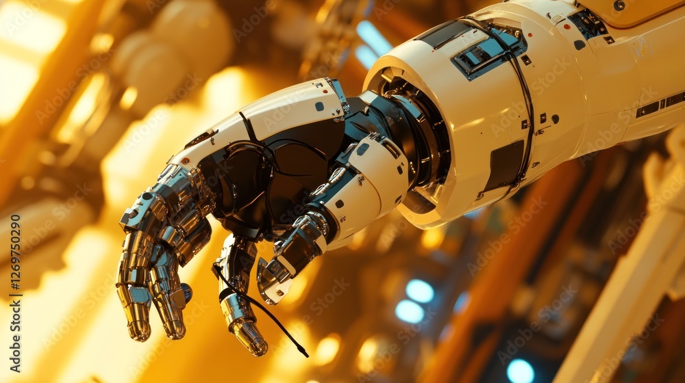Poster Advanced Robotic Arm Precision Engineering Design