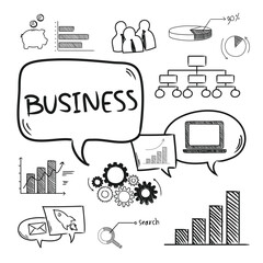 Business cartoon sketching design