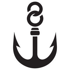 Anchor Vector Icon for Maritime, Nautical, and Sea Related Themes