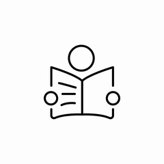 manual read icon sign vector