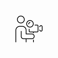 recording video icon sign vector