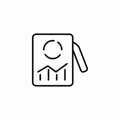 statistics fill icon sign vector