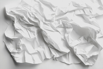 Fototapeta premium A single sheet of paper surrounded by multiple blank sheets of white paper on a flat surface