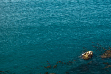 Aqua Blue Waters in the Pacific Ocean