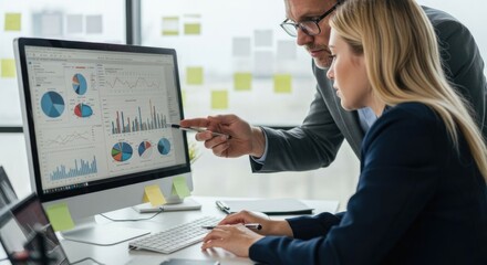 Businesspeople in the company taking care of business 