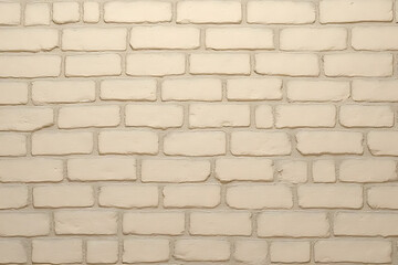 Obraz premium textured beige brick wall with rustic appearance, showcasing unique patterns and imperfections of each brick. This background adds warmth and character to any space