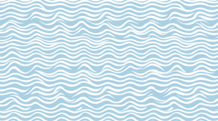 Flowing waves pattern with radiant and seamless curves in soft blue and white color scheme, creating calming and rhythmic visual effect