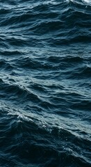 Fototapeta premium A realistic close-up of deep ocean waves texture