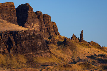 Fototapeta premium Sunrise at The Old Man of Storr on the Isle of Skye Scotland.