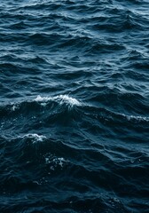 Fototapeta premium A realistic close-up of deep ocean waves texture