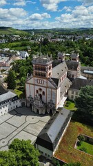 Drohne Foto Benediktinerabtei St. Matthias Trier europe