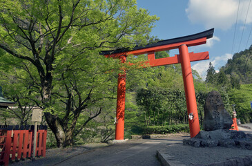 貴船神社　貴船口の鳥居　京都市左京区