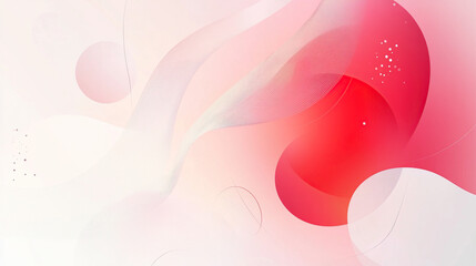 Abstract Red and Pink Geometric Waves