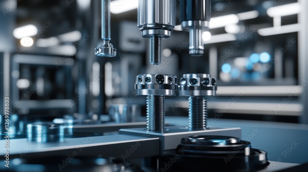 Poster precision engineering machine assembling metal components