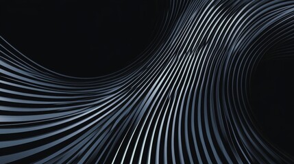 Black speed line spirals as an abstract background, logo, or icon. 
