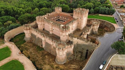 foto de drone de Castillo de coca España europa