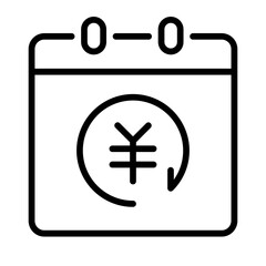 Official of qianjinding supply chain comprehensive service  black outline icon pack