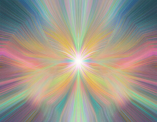 Obraz premium pastel abstract web like design with radiant center