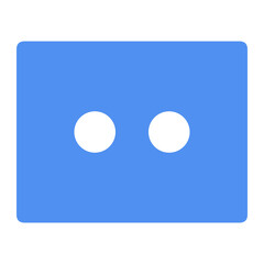 Public opinion Secretary blue outline icon pack