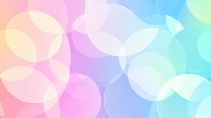 Abstract Pastel Circles Gradient Background Design