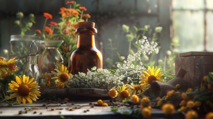 Herbalism Courses Advertisement Photorealistic Phot