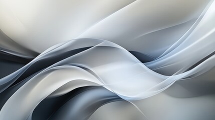 Abstract Grey and White Wavy Design