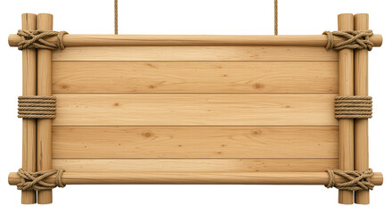 placa de madeira no fundo transparente