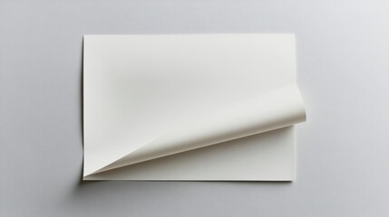 Horizontal Paper Mockup Photorealistic Photo. --Ar